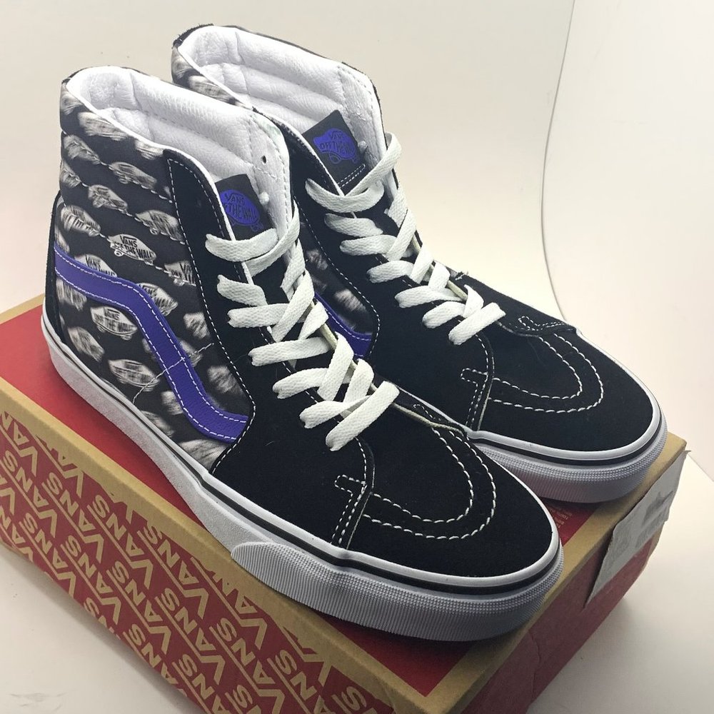 VANS | Old Skool | Blur Boards Sk8 Hi | High Top Sneakers Skate Shoes | 8 Mens